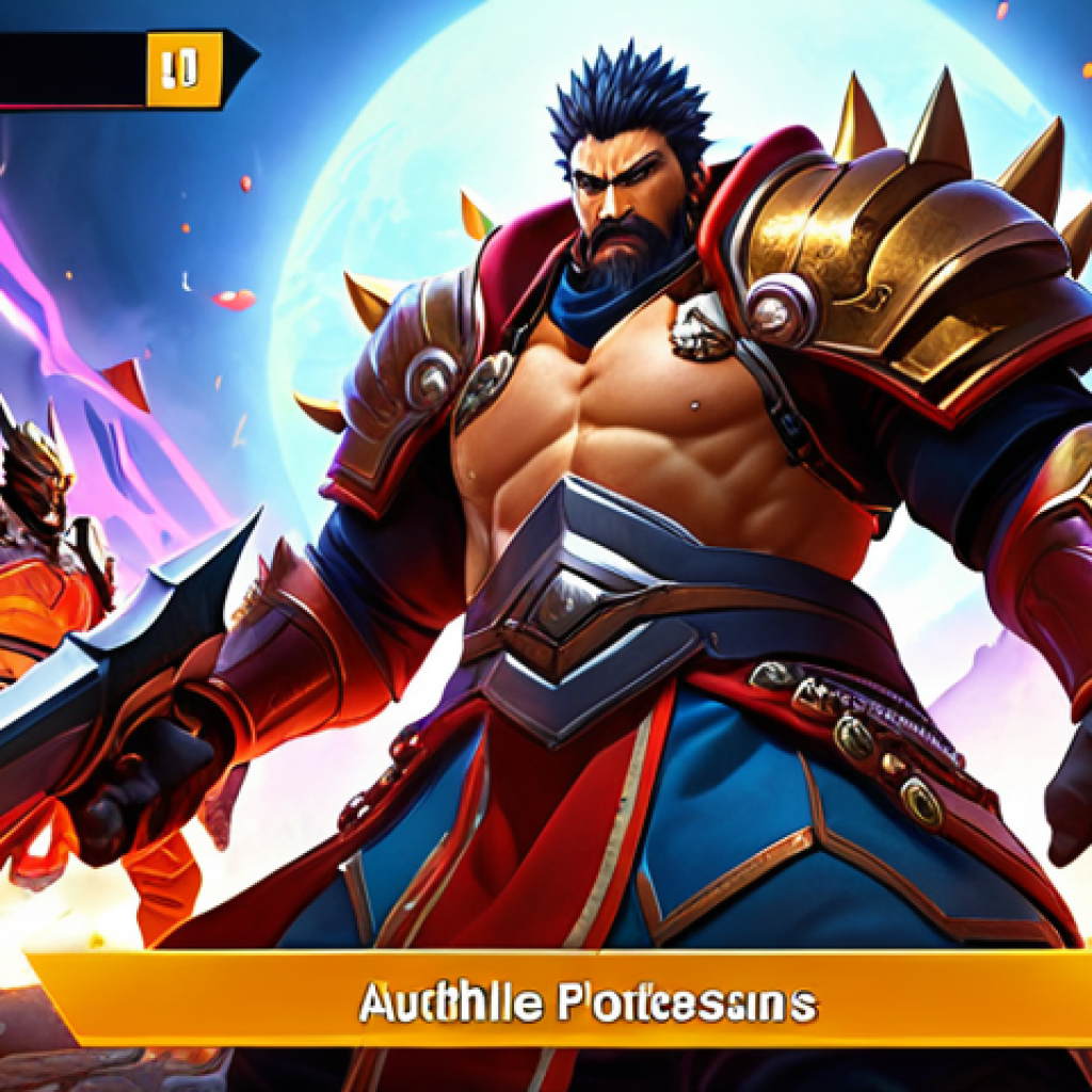 **

"A Top War mobile game screen showcasing a powerful hero leading troops into battle. The hero is surrounded by auras representing attack and defense buffs. Vibrant colors, dynamic action, focus on the hero's strength and strategic leadership. UI elements visible, displaying hero stats and skill levels. Japanese game art style."

**