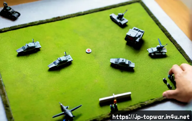 top war 초보자 훈련법 - Photorealistic overhead view of a beginner-friendly tabletop military strategy training setup, small...